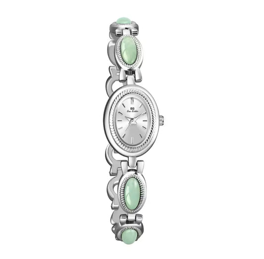 Silver Emerald Watch